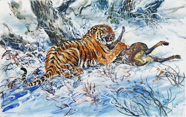 Бастрыкин Виктор Васильевич. Тигр зимний 